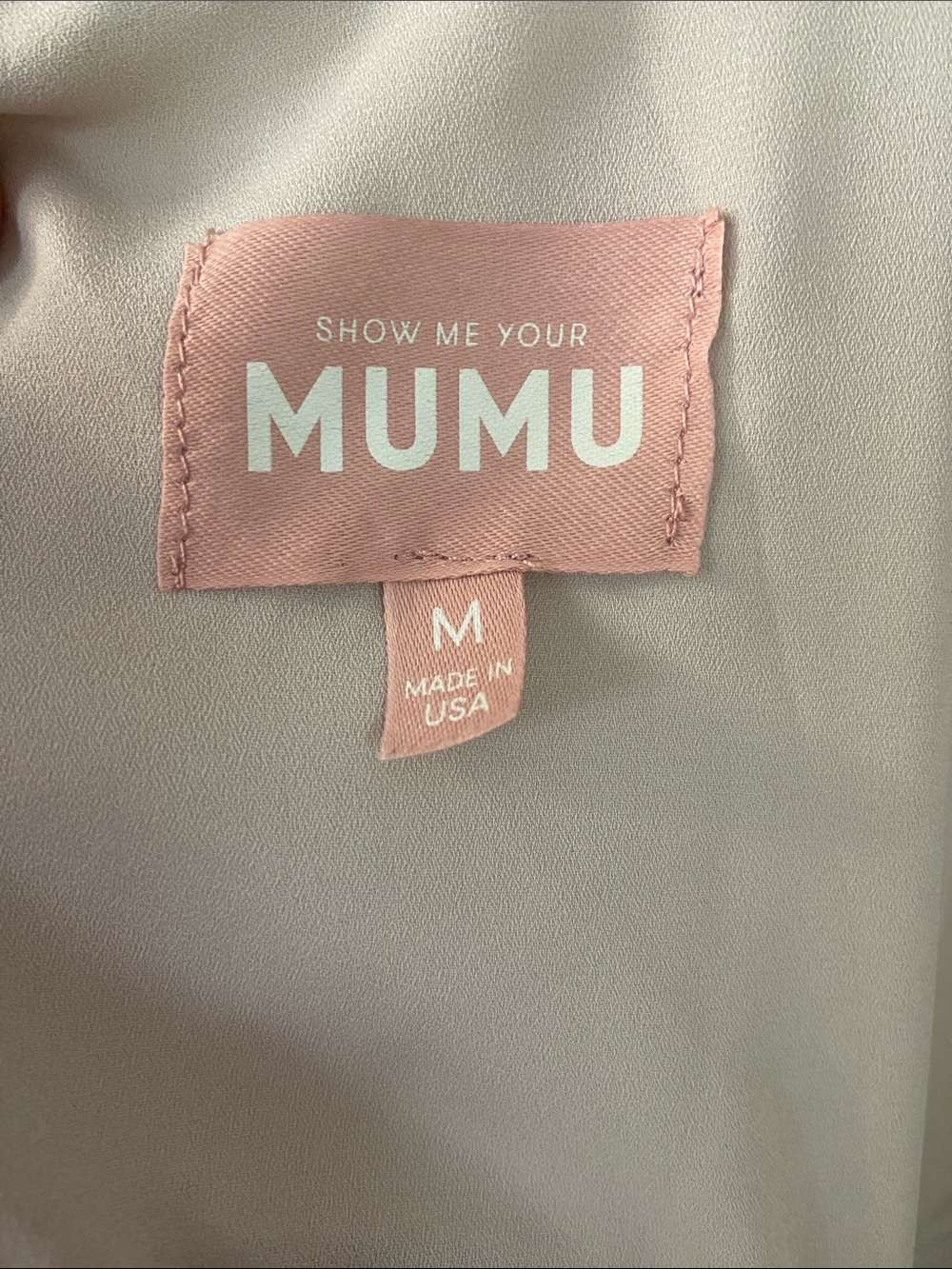 NWOT but flawed Show Me Your MuMu Blush Cream Slip Maxi Dress. Size M. - Picture 2 of 6